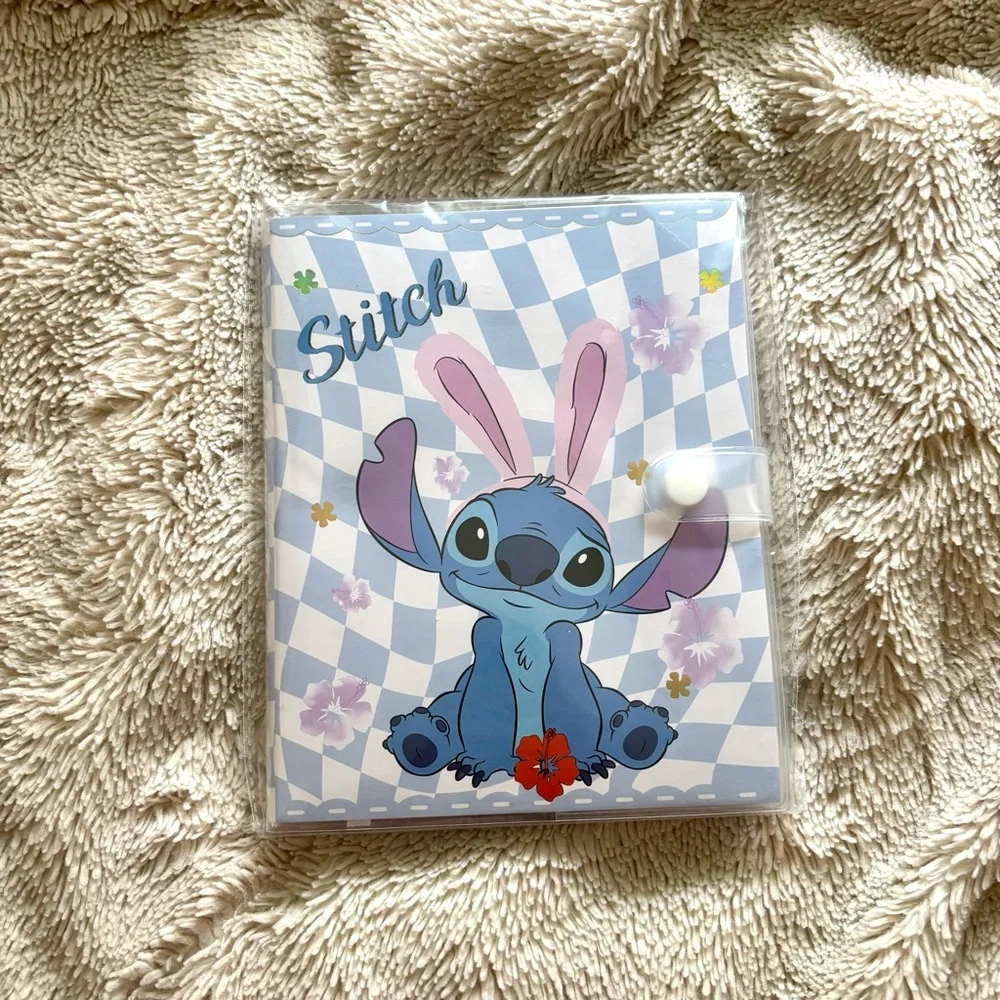 New Disney's Lilo & Stitch Miniso Notebook with Cover Stitch Pink & Blue